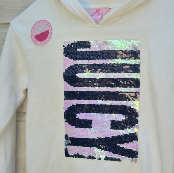 Juicy couture sweatshirt girl size 6 and (7/8) - Picture 3 of 7